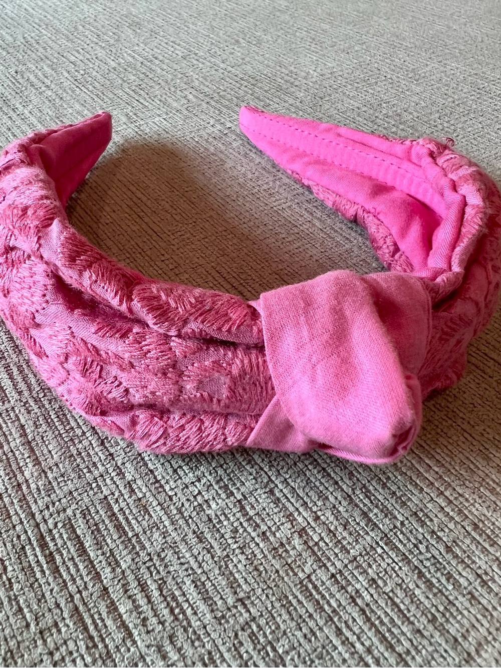 J. Marie the Wrin Hot Pink Knotted Fabric Headband - Women Accessories